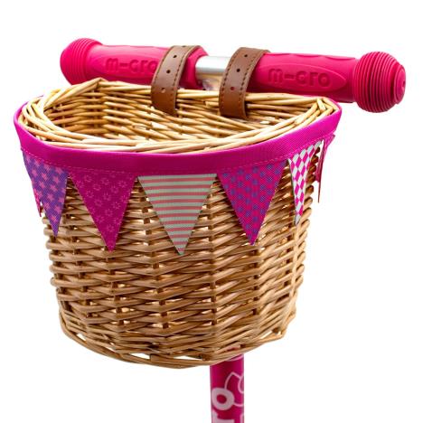 Micro ECO Wicker Basket: Pink £19.95